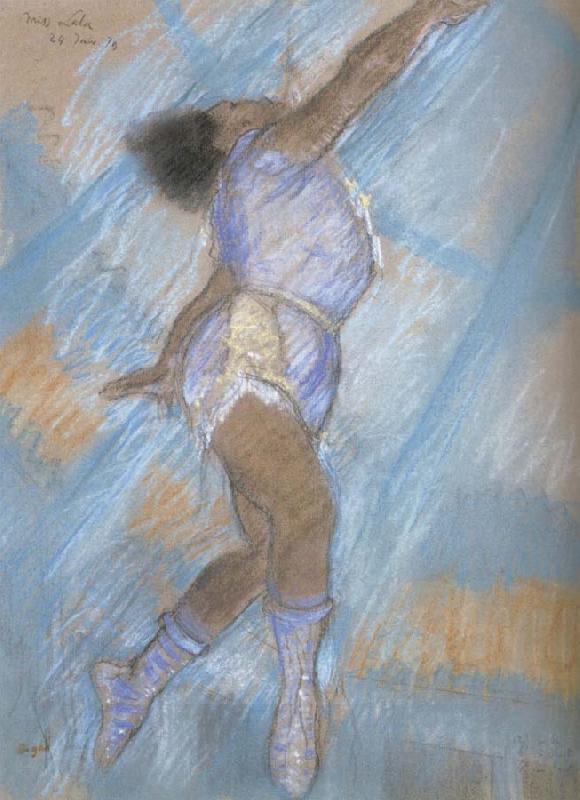 Edgar Degas Preparatory drawing for Miss La La at the cirque Fernando oil painting picture